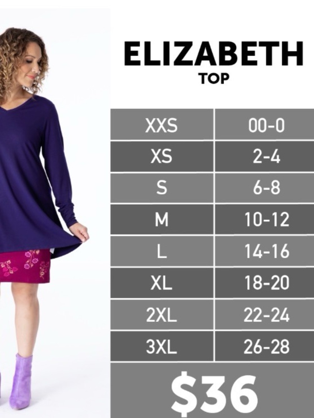 LuLaRoe Elizabeth Shirt in Floral - 2XL - Picture 6 of 6